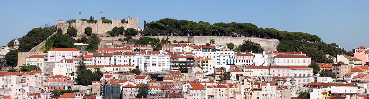 Castelo de São Jorge e casario de Lisboa