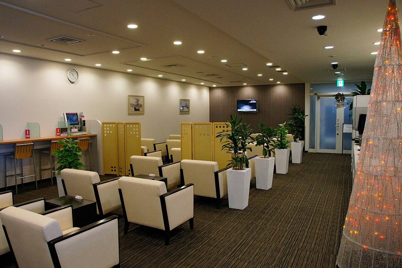 Sala de espera de um aeroporto